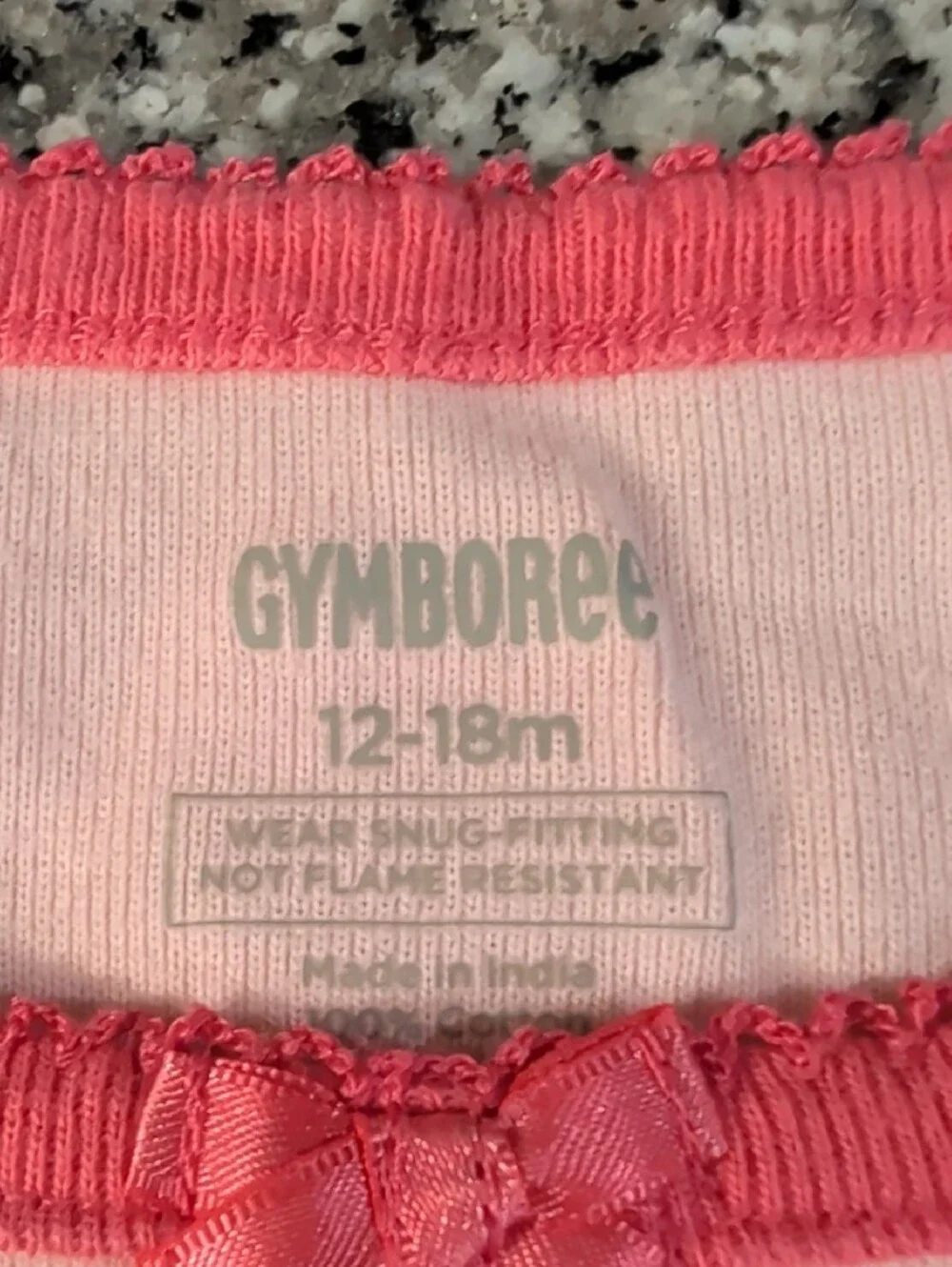 Gymboree Pink Striped Cupcake Pajama Set